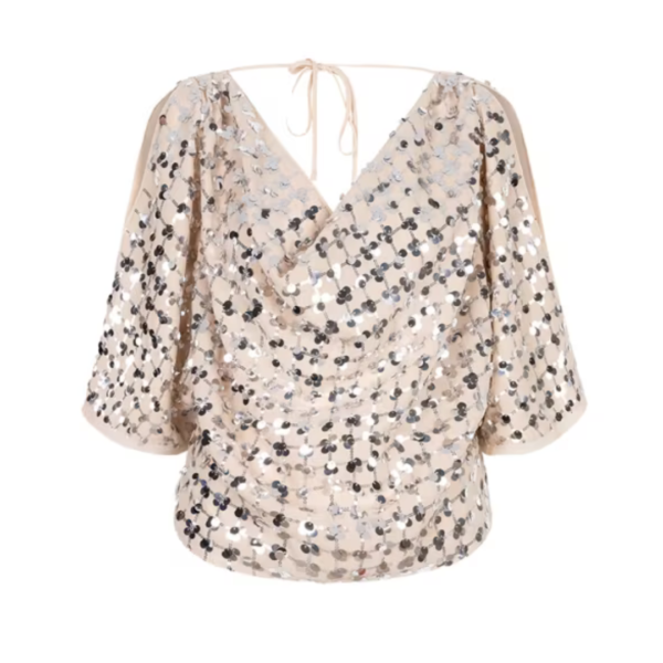Dante 6 D6 Avy Sequined Draped Top