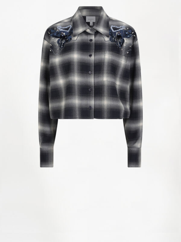 Dante 6 D6 Eason Check Embellished Shirt